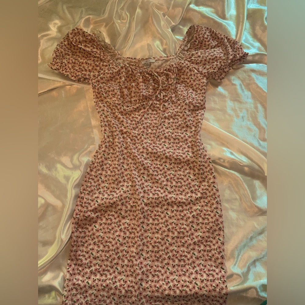 •BABY PINK FLOWER DRESS•